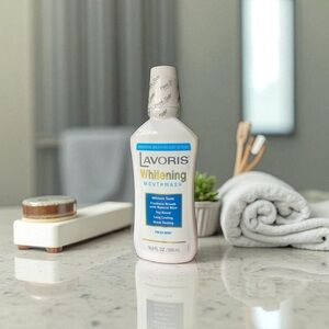 Lavoris whitening mouthwash fresh mint flavor 16.9 FL OZ